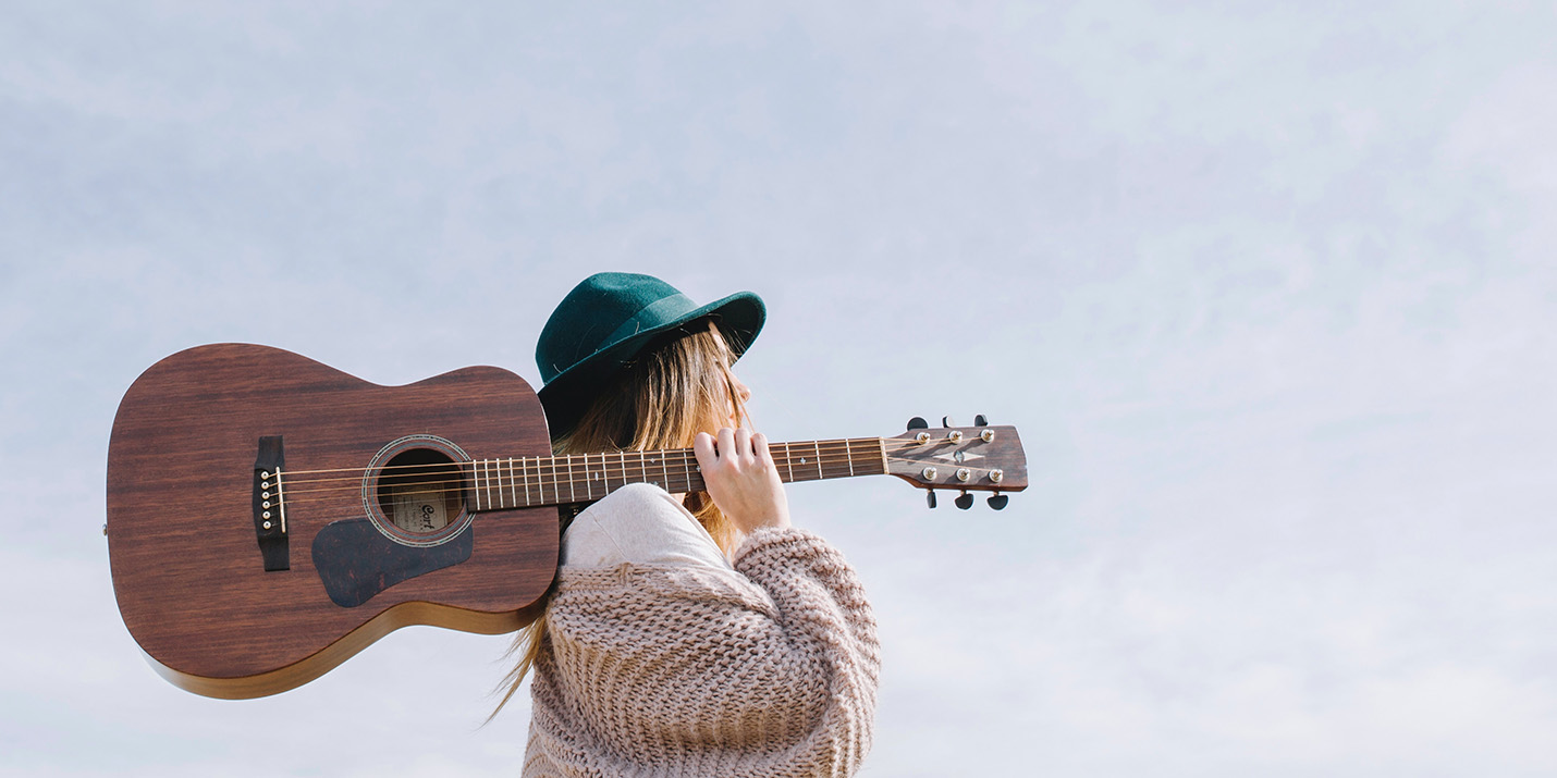 girl with a guitar